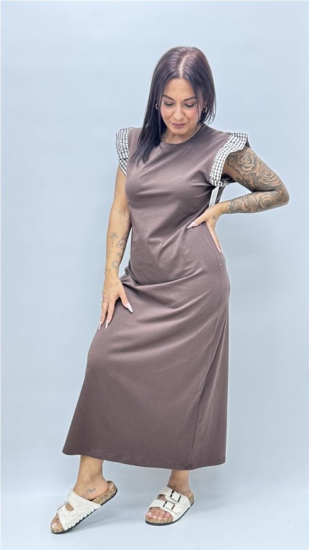 VESTIDO VEJER MARRON 2