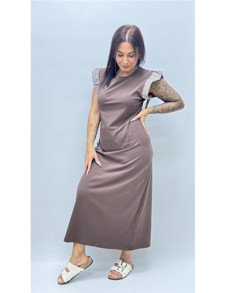VESTIDO VEJER MARRON