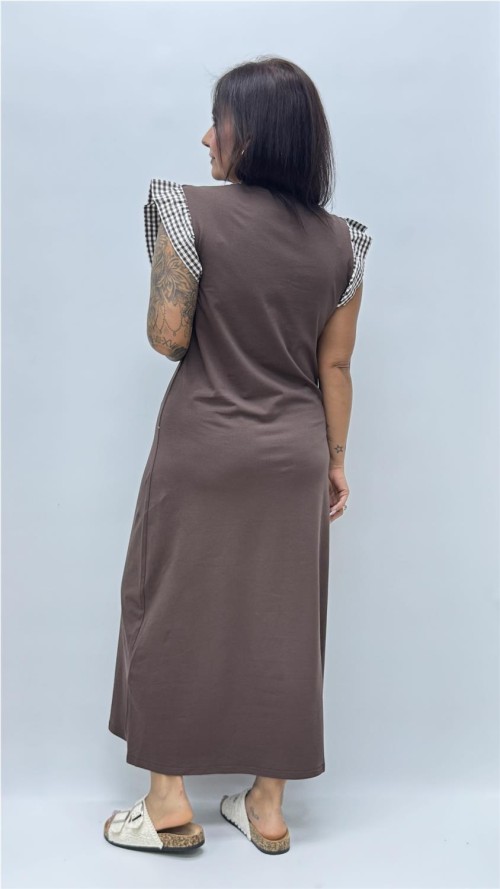 VESTIDO VEJER MARRON
