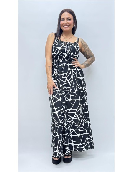 VESTIDO MANCHAS NEGRO