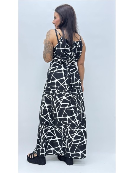 VESTIDO MANCHAS NEGRO