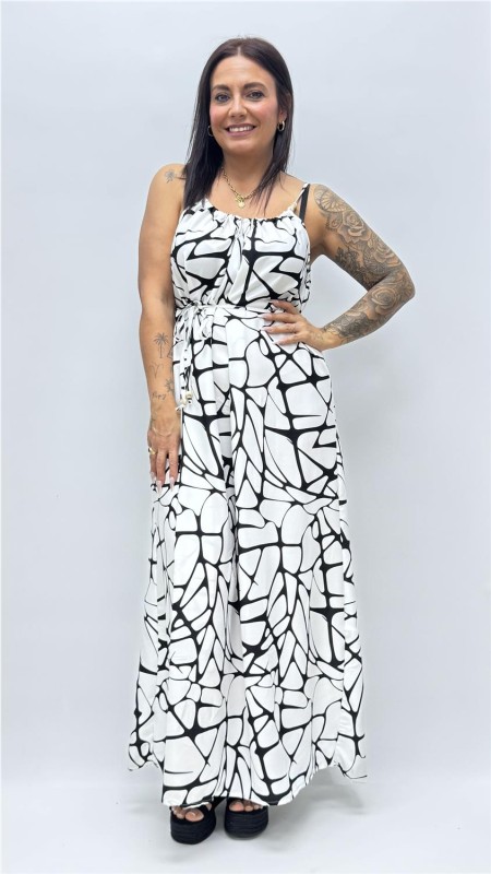 VESTIDO MANCHAS BLANCO