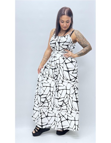 VESTIDO MANCHAS BLANCO