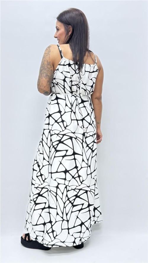 VESTIDO MANCHAS BLANCO