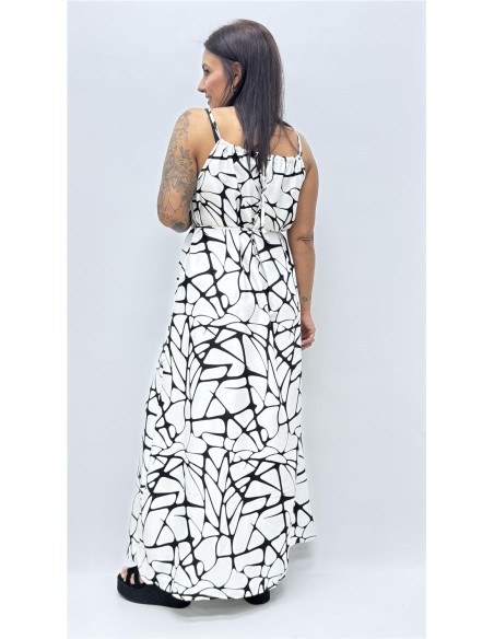 VESTIDO MANCHAS BLANCO