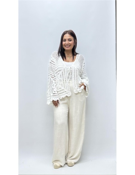 CHALEQUILLO FILIPINA BLANCO