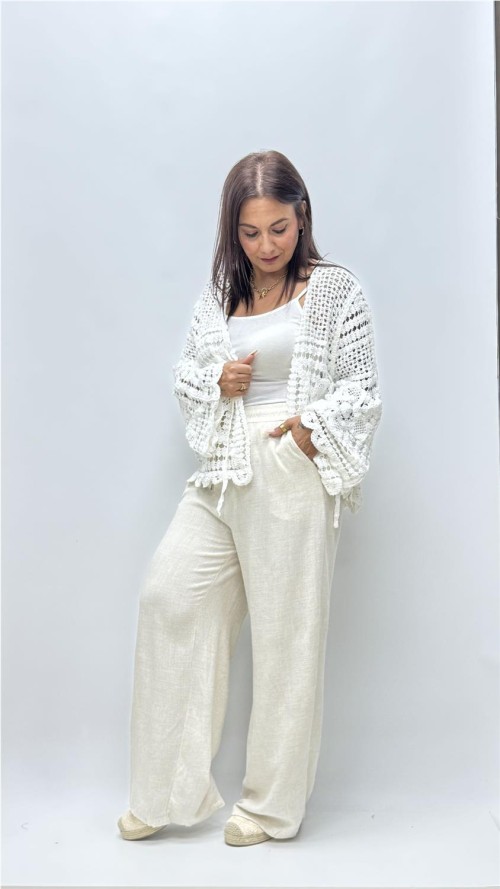 CHALEQUILLO FILIPINA BLANCO