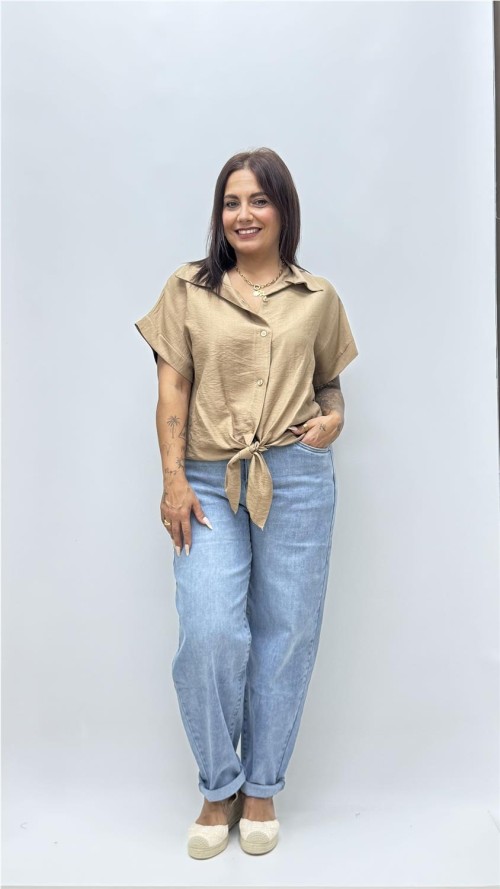 CAMISA TOKIO CAMEL