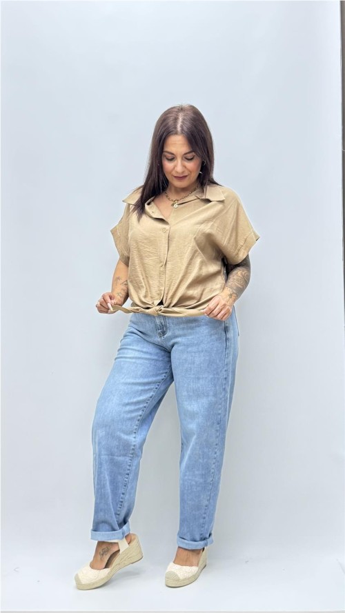CAMISA TOKIO CAMEL