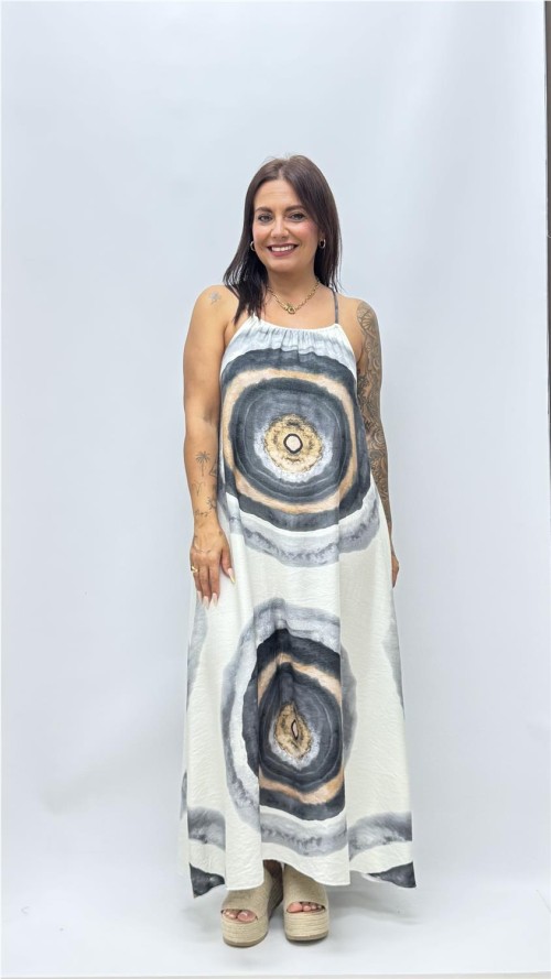VESTIDO BERTA GRIS