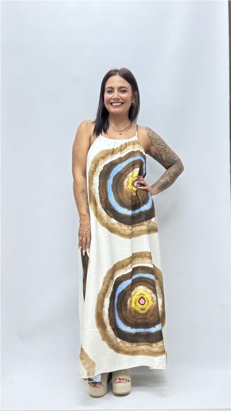 VESTIDO BERTA MARRON