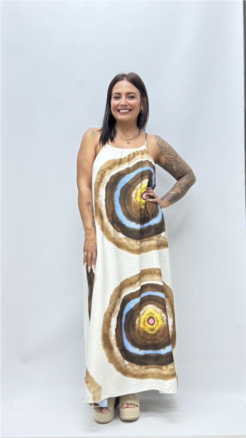 VESTIDO BERTA MARRON