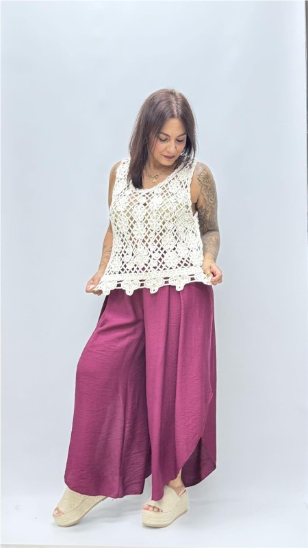 PANTALON CADIZ BURDEOS 2