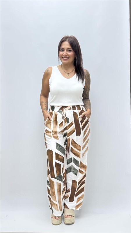 PANTALON MARIA MARRON