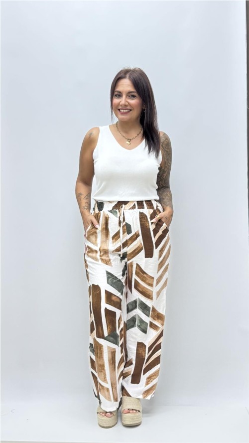 PANTALON MARIA MARRON