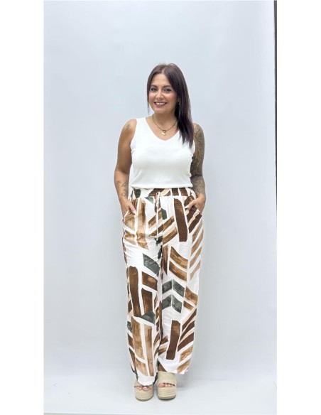 PANTALON MARIA MARRON