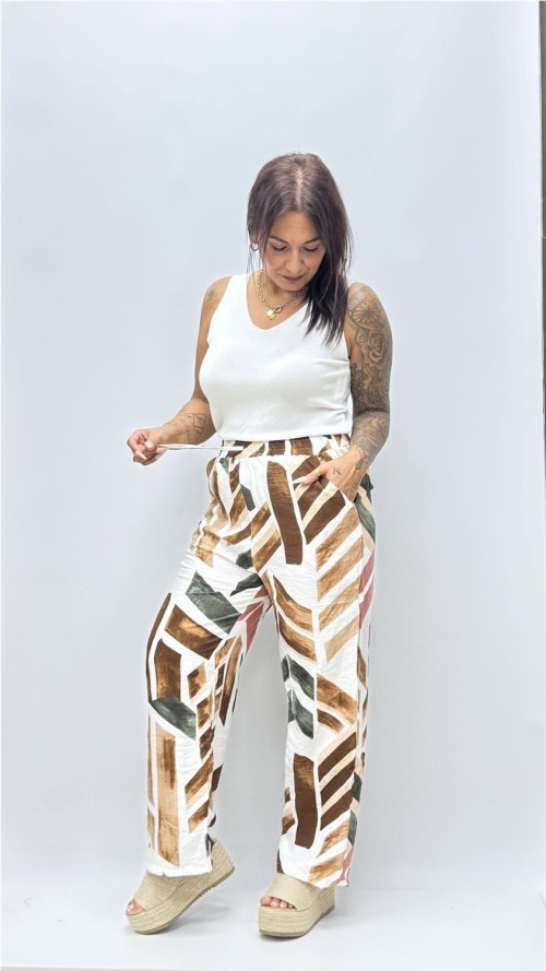 PANTALON MARIA MARRON