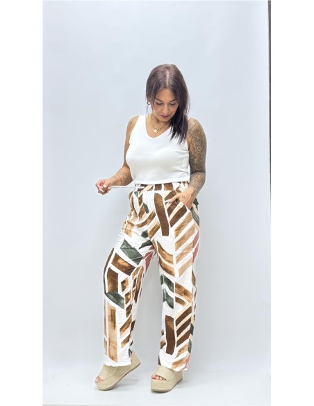 PANTALON MARIA MARRON