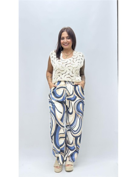 PANTALON MARIANA AZUL