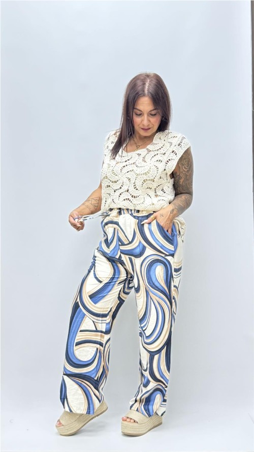 PANTALON MARIANA AZUL