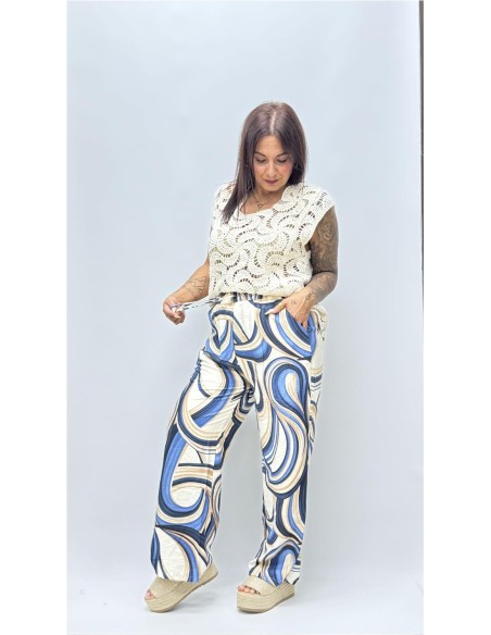 PANTALON MARIANA AZUL