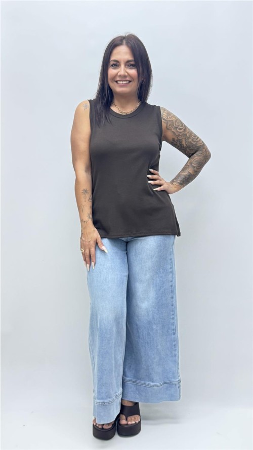 CAMISETA NATALIA MARRON