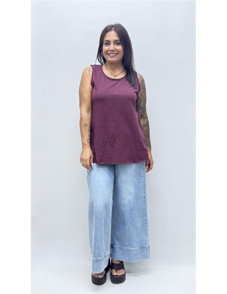 CAMISETA TIRANTA PAULA BURDEOS