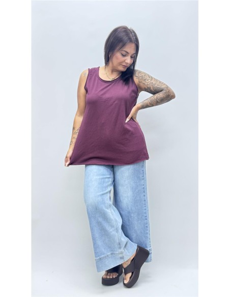 CAMISETA TIRANTA PAULA BURDEOS