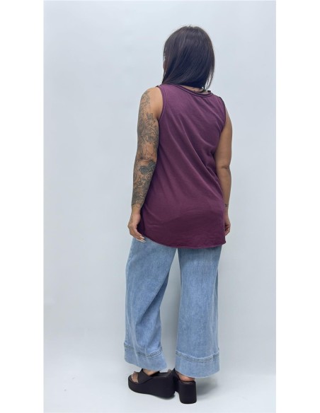 CAMISETA TIRANTA PAULA BURDEOS