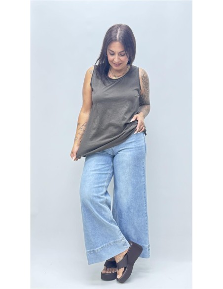 CAMISETA TIRANTA PAULA MARRON