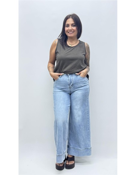 CAMISETA TIRANTA PAULA MARRON