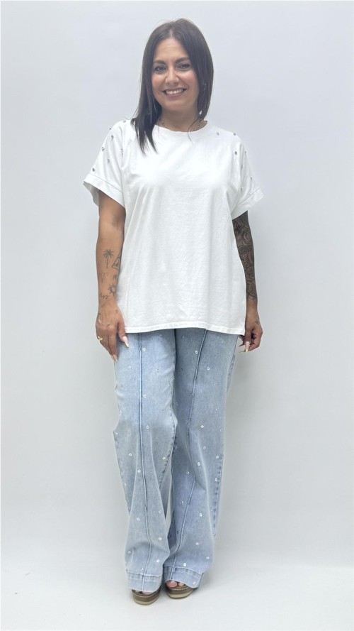 CAMISETA ANASTACIA BLANCO