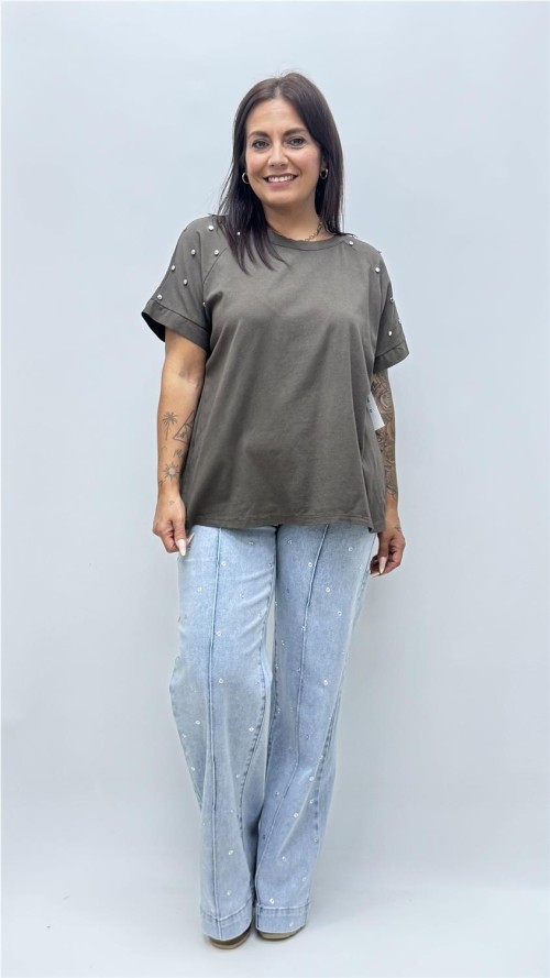 CAMISETA ANASTACIA MARRON