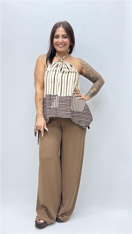 TOP COMBINADO AMADA MARRON