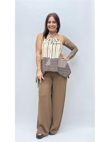 TOP COMBINADO AMADA MARRON