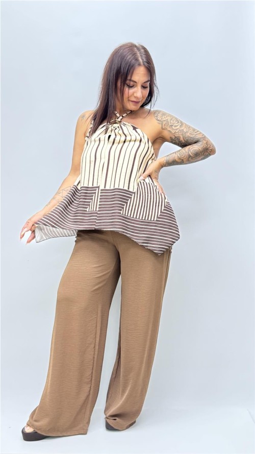TOP COMBINADO AMADA MARRON