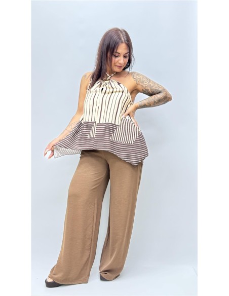 TOP COMBINADO AMADA MARRON