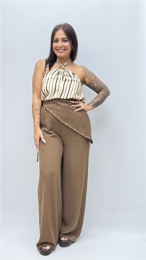 PANTALON DIFUSO MARRON