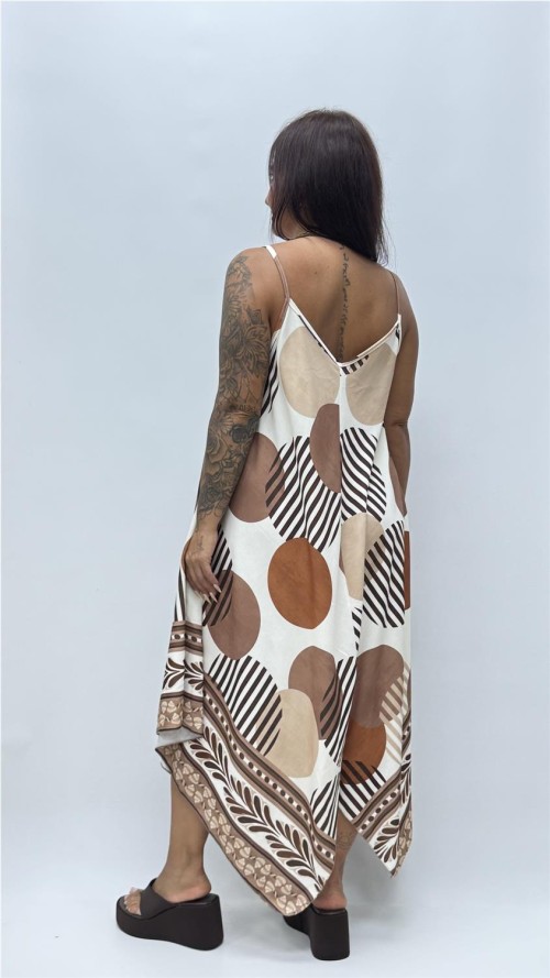 VESTIDO ARANTXA MARRON