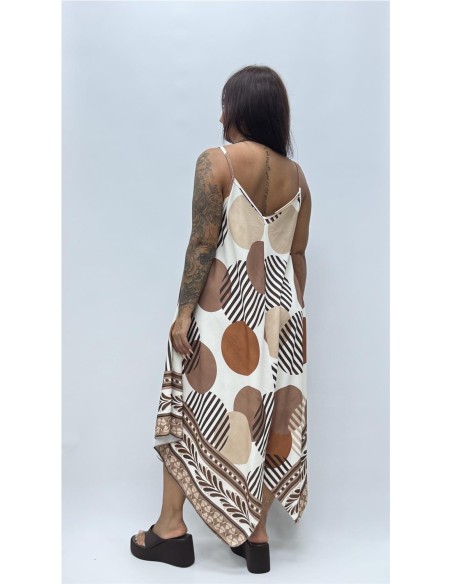 VESTIDO ARANTXA MARRON