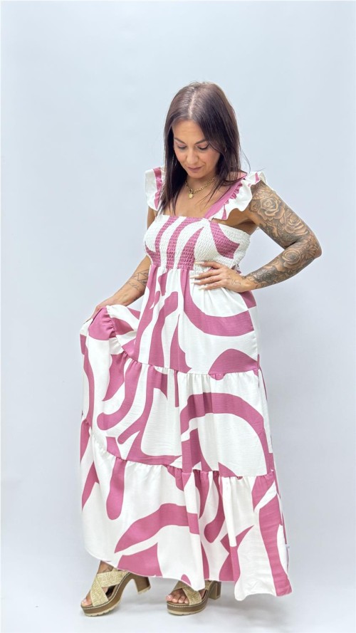 VESTIDO PONIENTE MAQUILLAJE