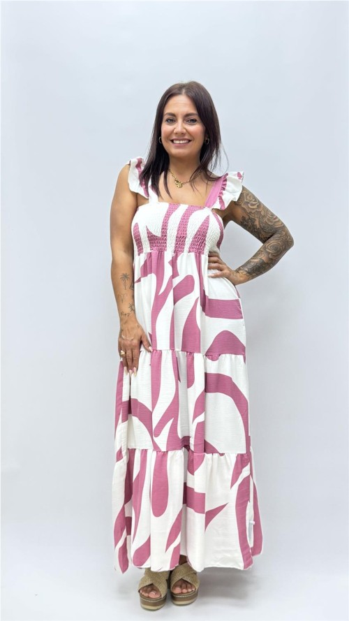VESTIDO PONIENTE MAQUILLAJE
