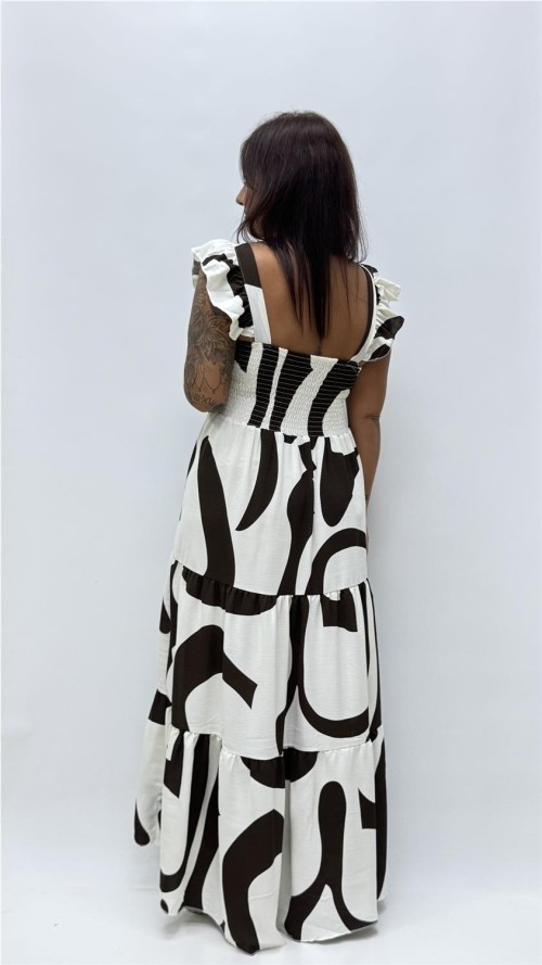 VESTIDO PONIENTE MARRON