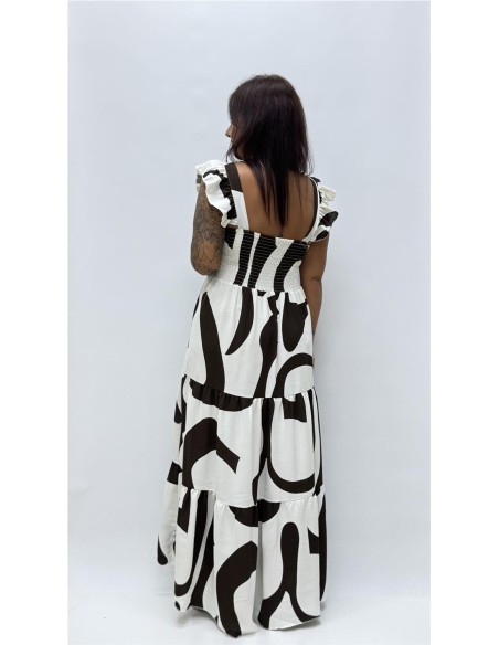 VESTIDO PONIENTE MARRON