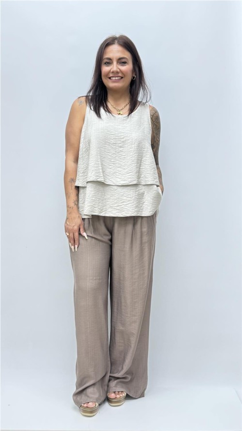 TOP AROA TAUPE