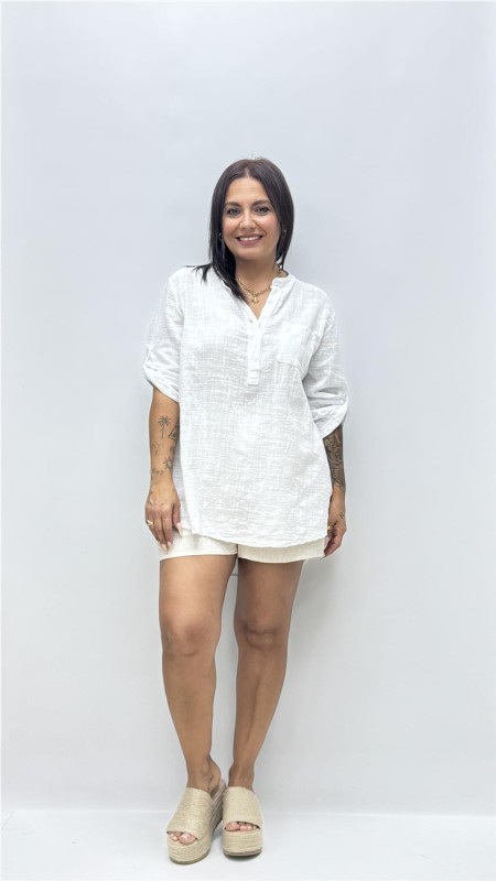 CAMISA ESCOTE PAULA BLANCO