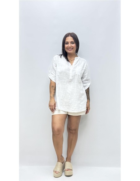 CAMISA ESCOTE PAULA BLANCO