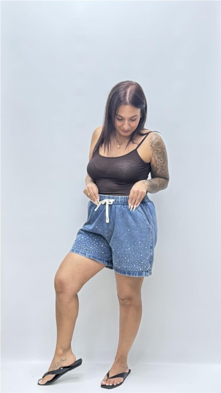 SHORT BRILLO VAQUERO OSCURO 2