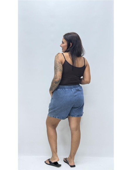 SHORT BRILLO VAQUERO OSCURO