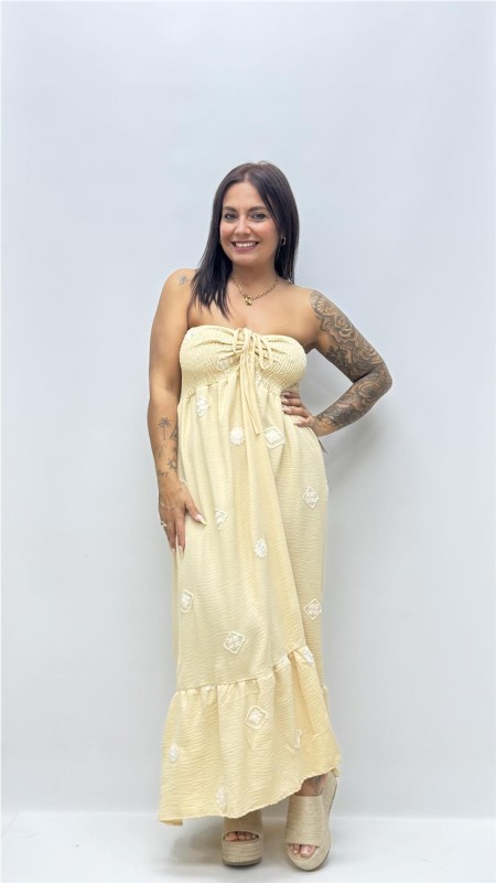 VESTIDO GERONA BEIG
